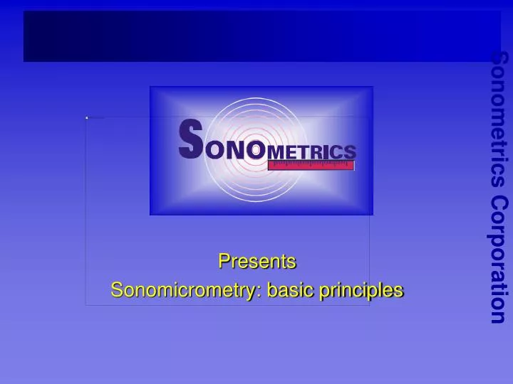 presents sonomicrometry basic principles