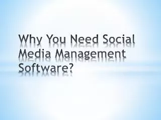 Why You Need Social Media Management Tools?