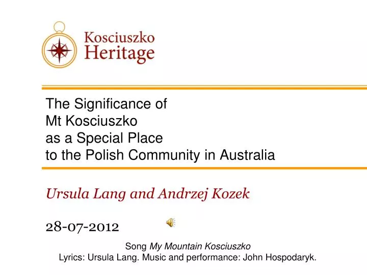 the significance of mt kosciuszko as a special place to the polish community in australia