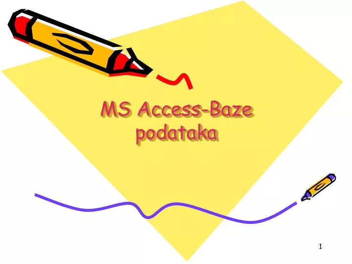ms access baze podataka