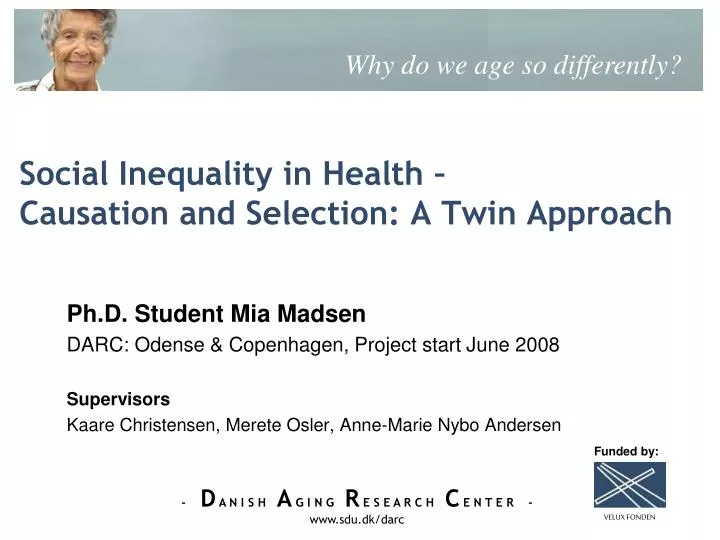 social inequality in health causation and selection a twin approach