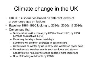 Climate change in the UK