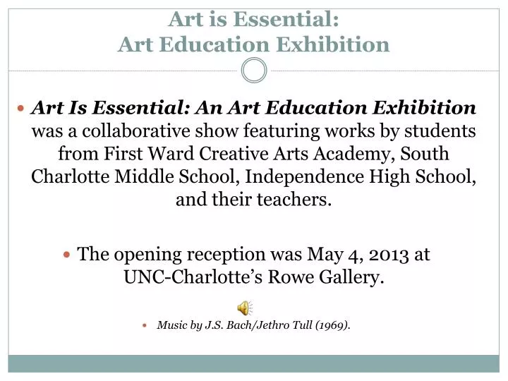 art is essential art education exhibition