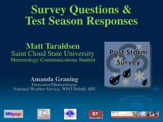 Matt Taraldsen Saint Cloud State University Meteorology-Communications Student