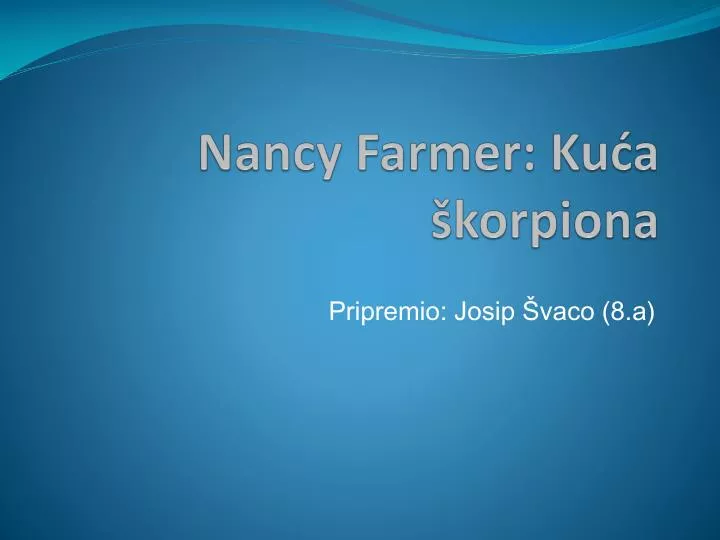 nancy farmer ku a korpiona