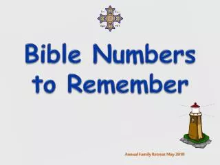 Bible Numbers to Remember