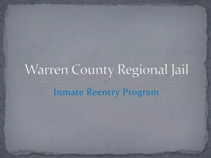 warren county regional jail