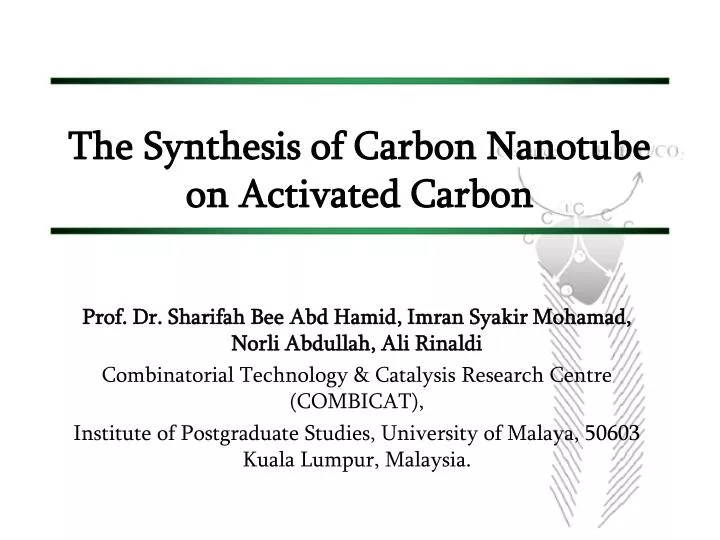 the synthesis of carbon nanotube on activated carbon