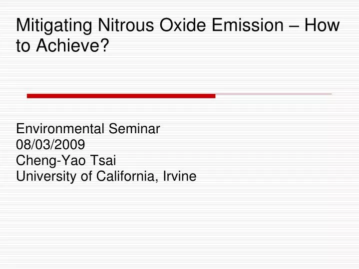 mitigating nitrous oxide emission how to achieve