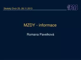 mzdy informace