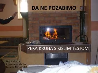 da ne pozabimo