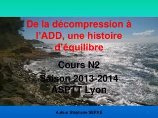 de la d compression l add une histoire d quilibre
