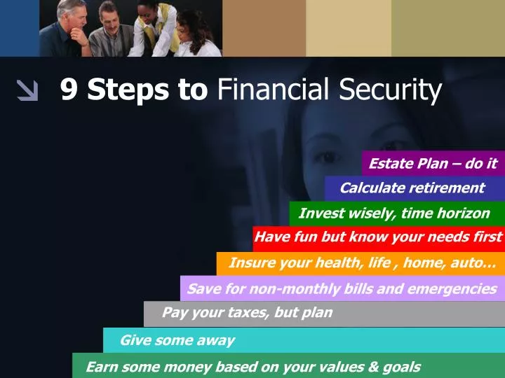 9 steps to financial security