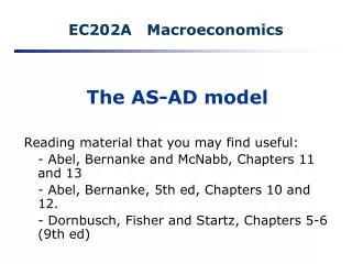 EC202A Macroeconomics