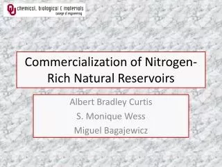 Commercialization of Nitrogen-Rich Natural Reservoirs
