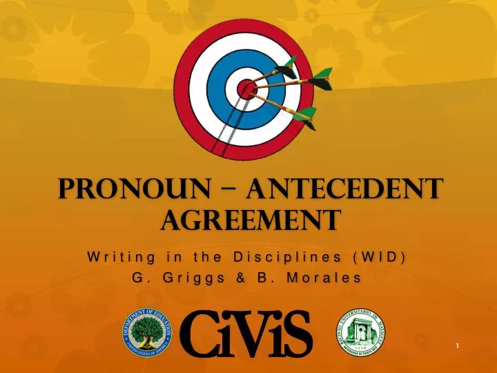 pronoun a ntecedent agreement