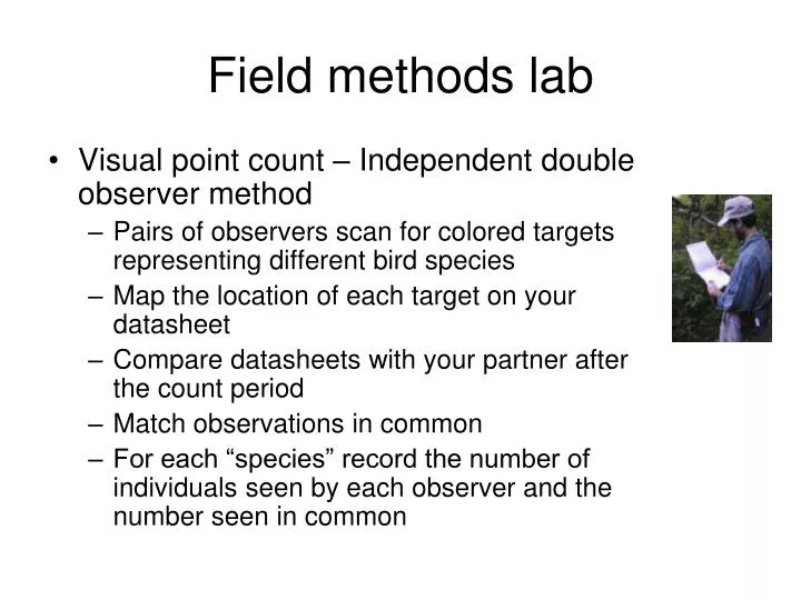 field methods lab