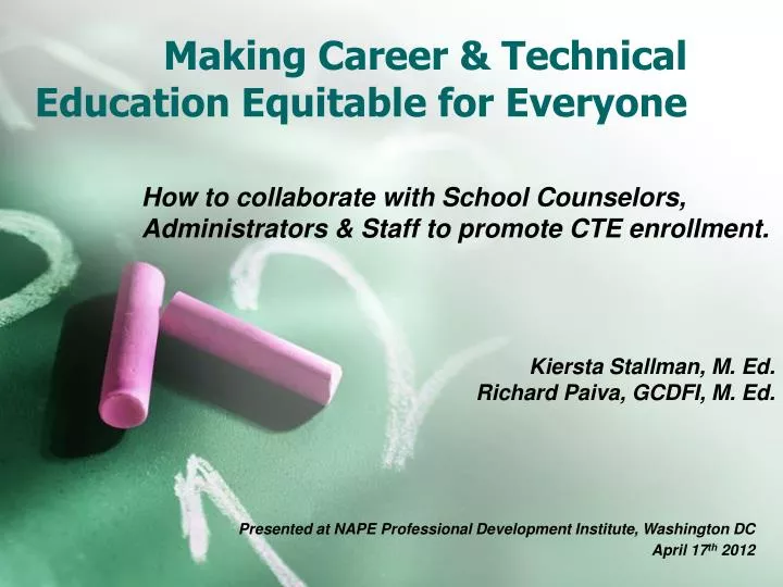making career technical education equitable for everyone