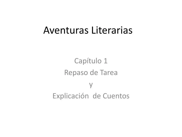 aventuras literarias