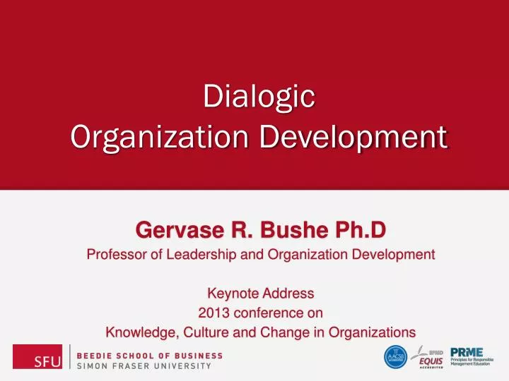 dialogic organization development