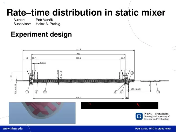 rate time distribution in static mixer author petr van k supervisor heinz a preisig