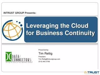 Leveraging the Cloud for Business Continuity