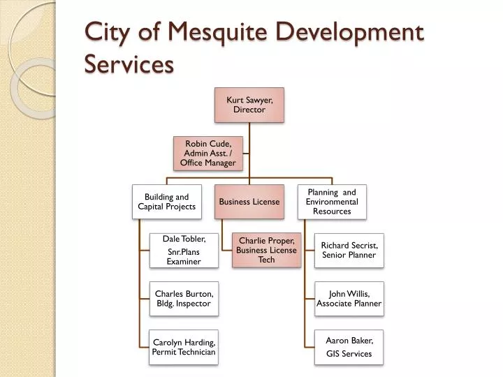 city of mesquite development services