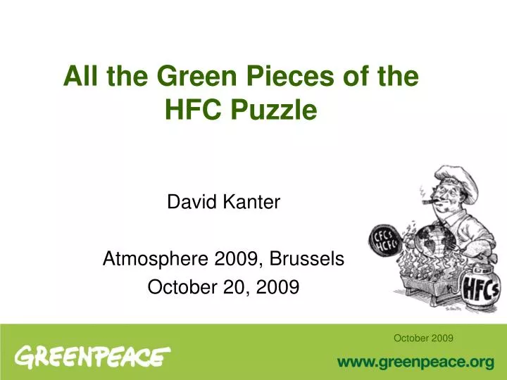 all the green pieces of the hfc puzzle