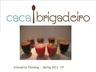 Enterprise Thinking - Spring 2011 - CP