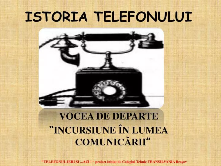 istoria telefonului
