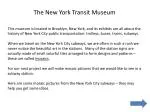 The New York Transit Museum