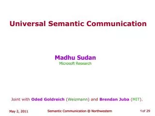Universal Semantic Communication