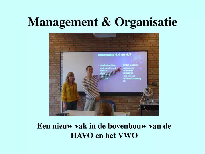 management organisatie