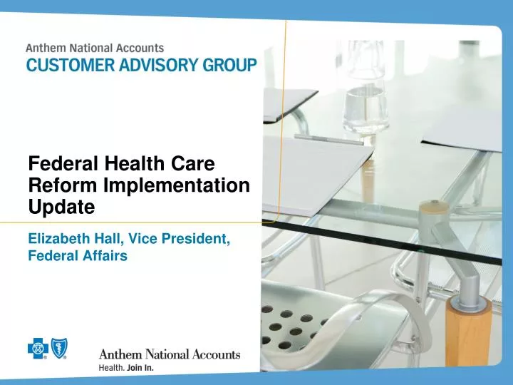 federal health care reform implementation update