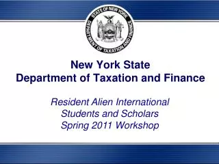 New York State Department of Taxation and Finance