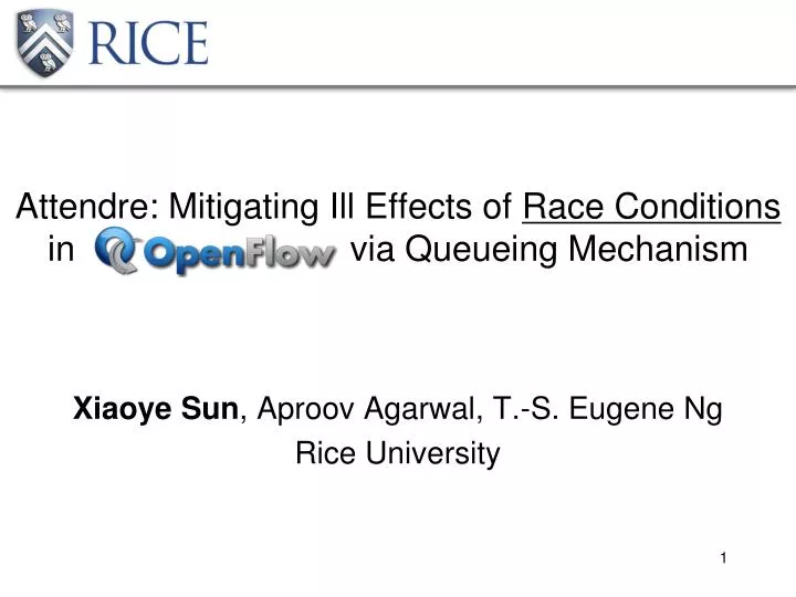 attendre mitigating ill effects of race conditions in via queueing mechanism