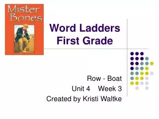 Word Ladders First Grade