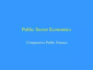 Public Sector Economics