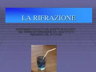la rifrazione