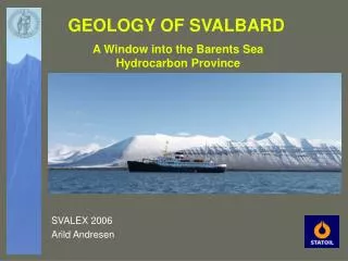 GEOLOGY OF SVALBARD