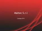 Maitec S.r.l - slide 1