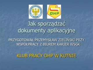 jak sporz dza dokumenty aplikacyjne