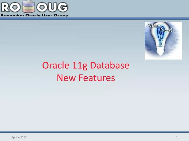 oracle 11g database new features