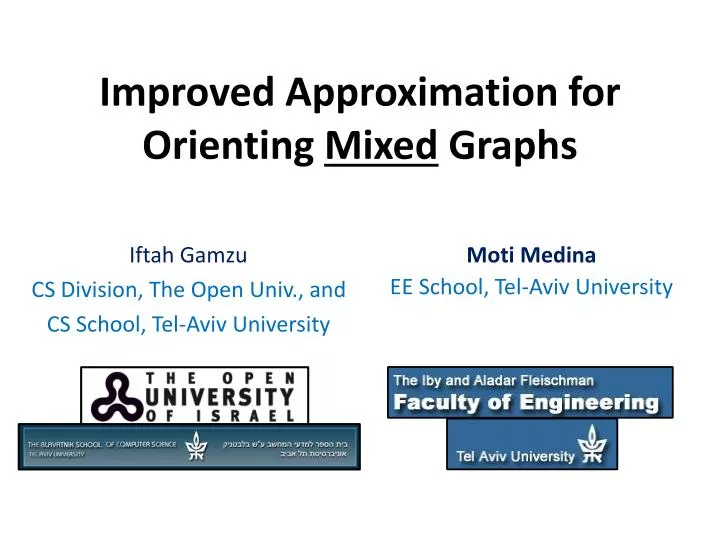 improved approximation for orienting mixed graphs