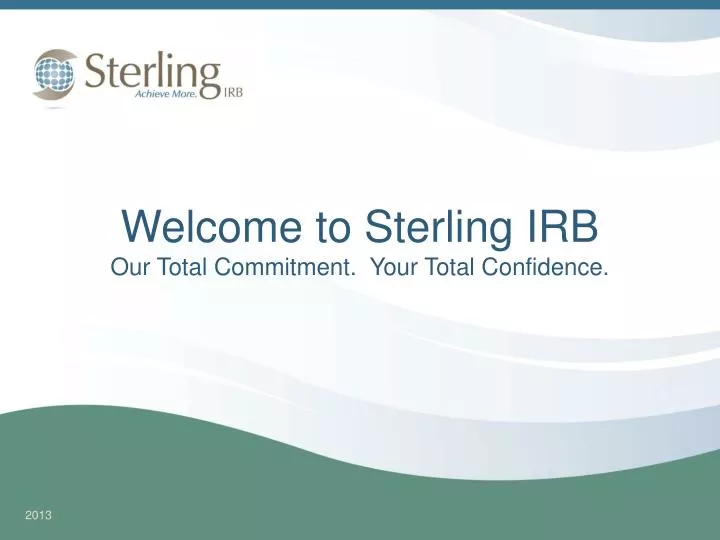 welcome to sterling irb our total commitment your total confidence