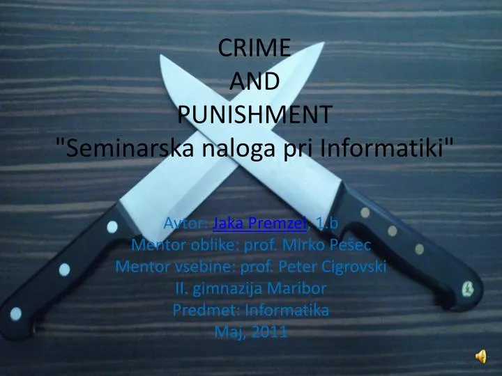 crime and punishment seminarska naloga pri informatiki