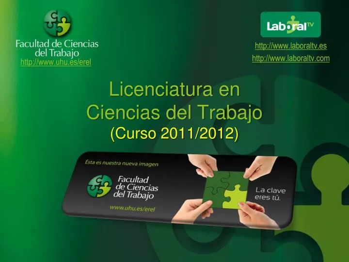 licenciatura en ciencias del trabajo curso 2011 2012