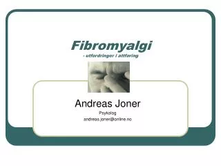 fibromyalgi utfordringer i attf ring