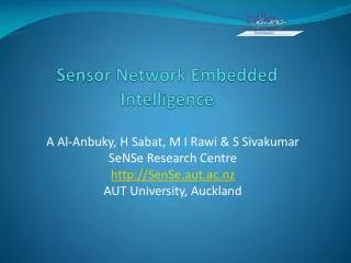 Sensor Network Embedded Intelligence