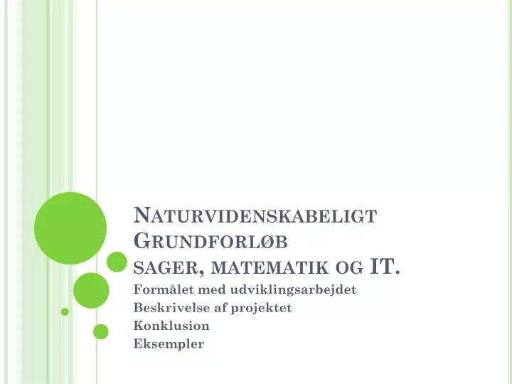 naturvidenskabeligt grundforl b sager matematik og it